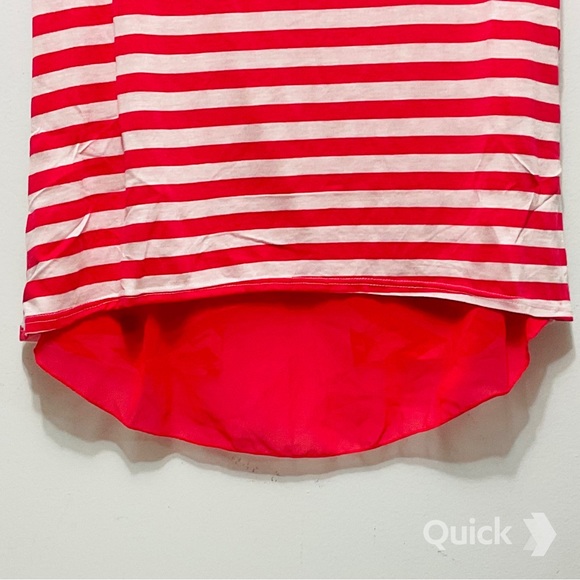 sz L - NWT Bongo Striped Hi Lo Top w/ Bow Detail - Picture 4 of 8